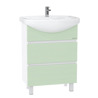 Тумба под раковину Onika Элита 60 см 106121 белый/оливковый