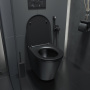 Унитаз подвесной безободковый чёрный матовый IDDIS Calipso CALR3BMi25 Унитаз подвесной безободковый чёрный матовый IDDIS Calipso CALR3BMi25