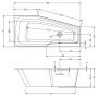 Ванна акриловая RIHO Ванна RETHING SPACE 160x75 L BR1400500000000 Ванна акриловая RIHO Ванна RETHING SPACE 160x75 L BR1400500000000