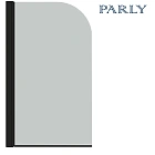 Штора для ванной стеклянная Parly F04B черный