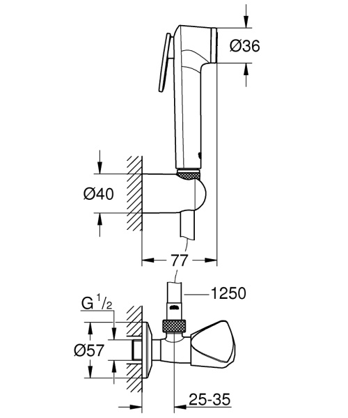 Гигиенический душ  Grohe  27514001 Гигиенический душ  Grohe  27514001