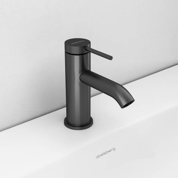 Смеситель для раковины Abelsberg Fluida ERF22001GM космическая сталь брашированный