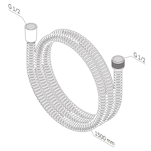 Душевой шланг AM.PM F0415C00 хром глянцевый
