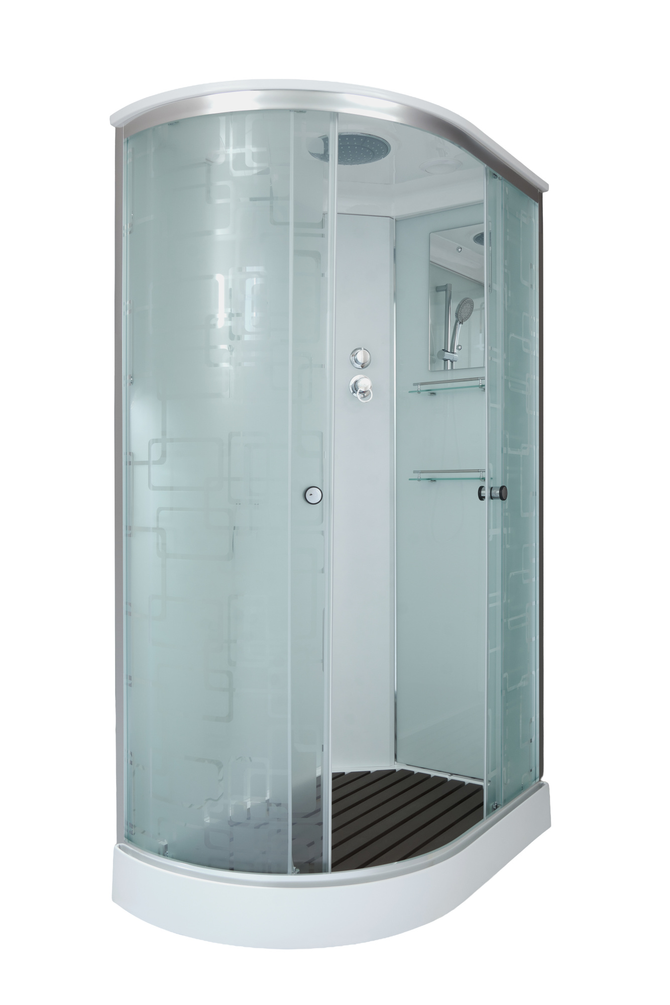 Душевая кабина DTO EM1512R профиль хром