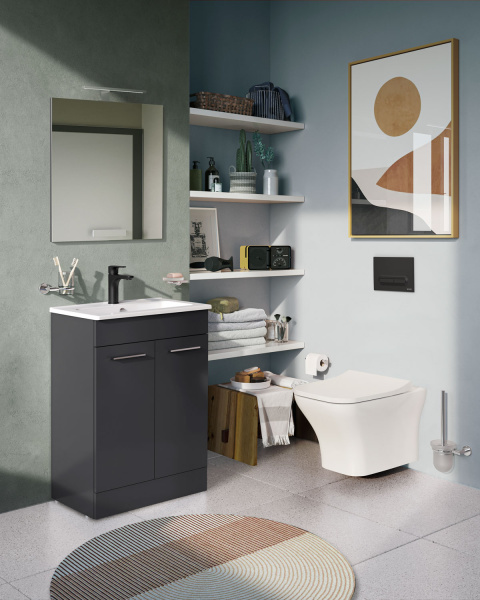 Подвесной безободковый унитаз VitrA Zentrum Square 7484B003-0075 Подвесной безободковый унитаз VitrA Zentrum Square 7484B003-0075