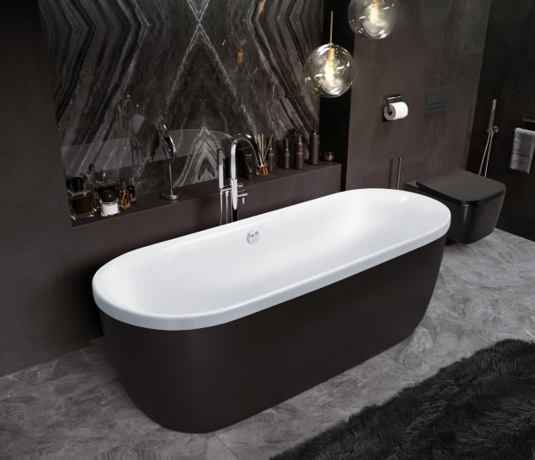 Ванна акриловая Cezares Metauro 180x80 METAURO-Central-180-80-40-W-MATT