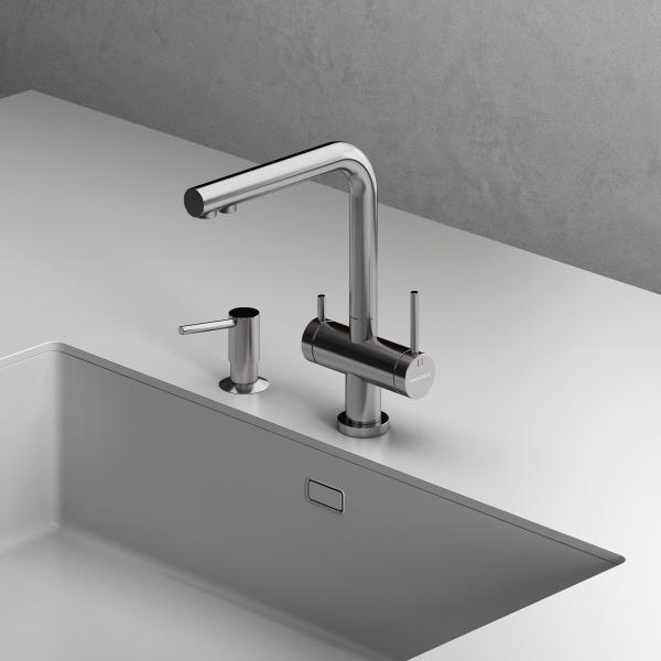 Смеситель для кухонной мойки Abelsberg Pura UVF70929CH хром глянцевый