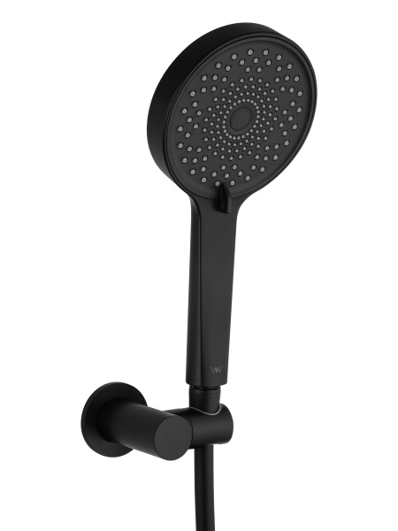 Смеситель для ванны с душем и гарнитуром Wonzon & Woghand Stick WW-88639017-MB черный матовый