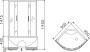 Душевой уголок Erlit ER0509T-C4 90x90x195 Душевой уголок Erlit ER0509T-C4 90x90x195