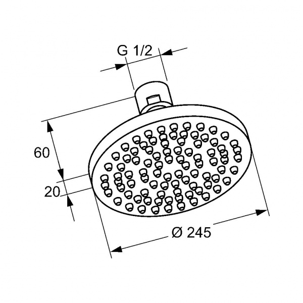 Верхний душ  KLUDI A-QA 6651105-00 Верхний душ  KLUDI A-QA 6651105-00