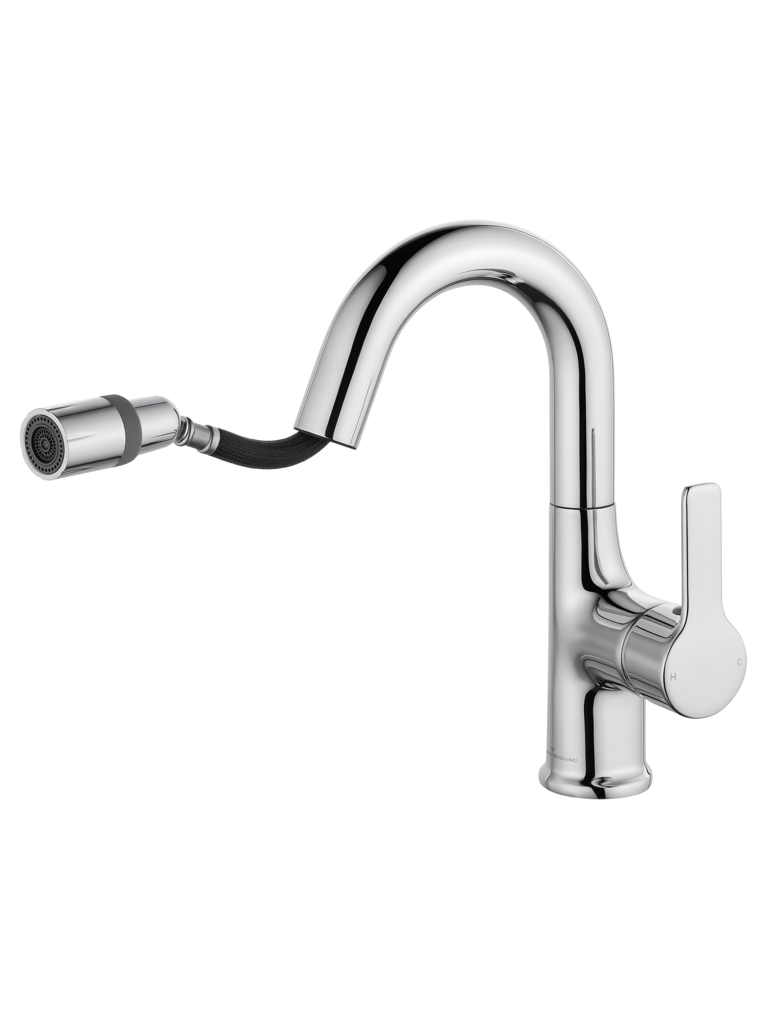 Смеситель для раковины с гигиеническим душем Wonzon & Woghand WW-FE01L212-CR хром глянцевый