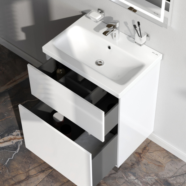 Тумба под раковину Am.Pm Gem 60 см M90FSX06022WG32 напольная белая