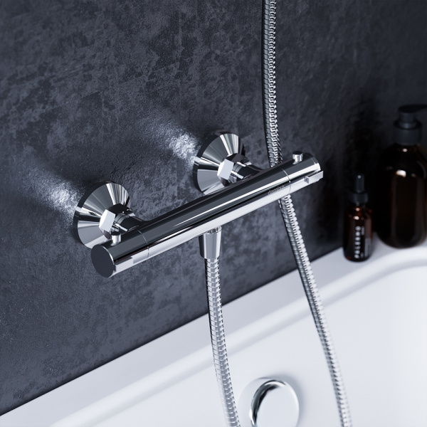 Смеситель для ванны с термостатом Damixa Jupiter 776000000 хром глянцевый