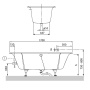 Ванна квариловая Villeroy & Boch Pavia UBQ170PAV2V-01