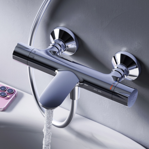 Смеситель для ванны с термостатом Am.Pm Like F8050000 хром глянцевый