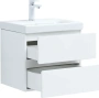 Тумба с раковиной Aquanet Беркли 50 см 00306355 подвесная белая