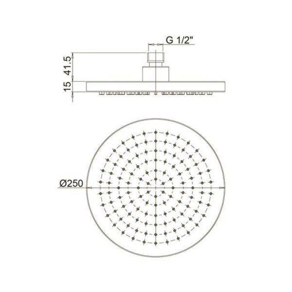 Верхний душ   PAINI  50CR759TCARE25E хром Верхний душ   PAINI  50CR759TCARE25E хром
