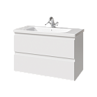 Тумба под раковину Caprigo Forte 90 см 36113-SF027 подвесная белая