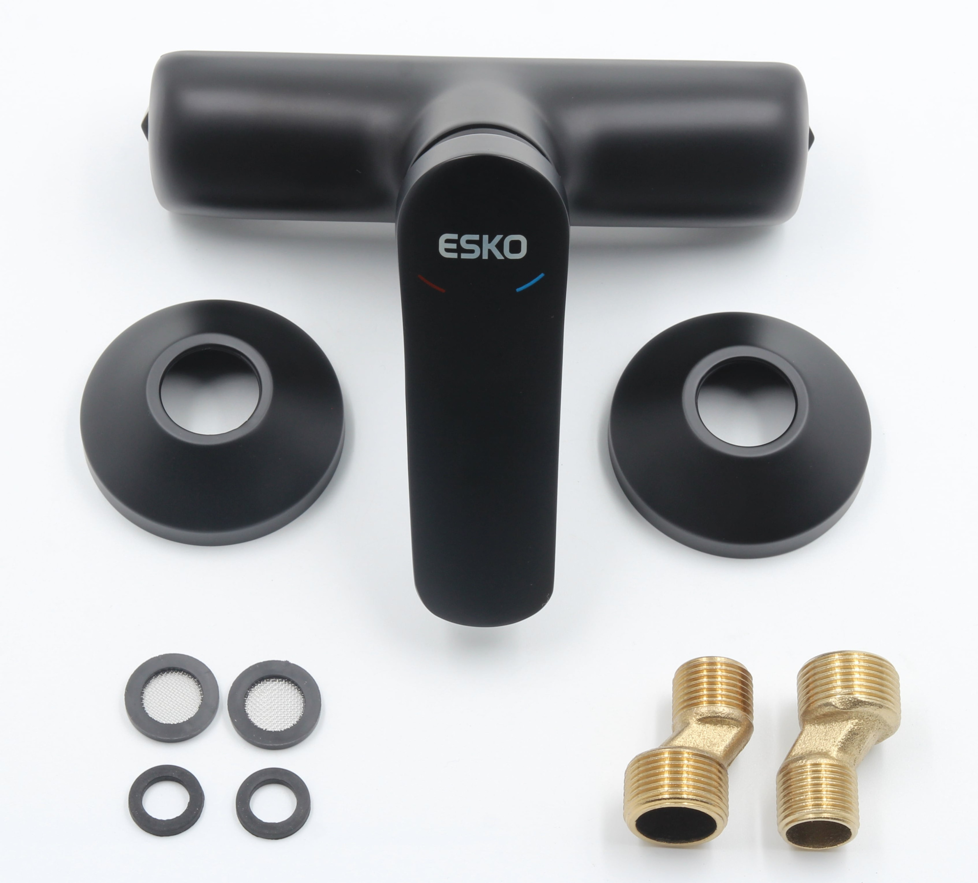 Смеситель для душа Esko Lagos Black LG80B черный матовый