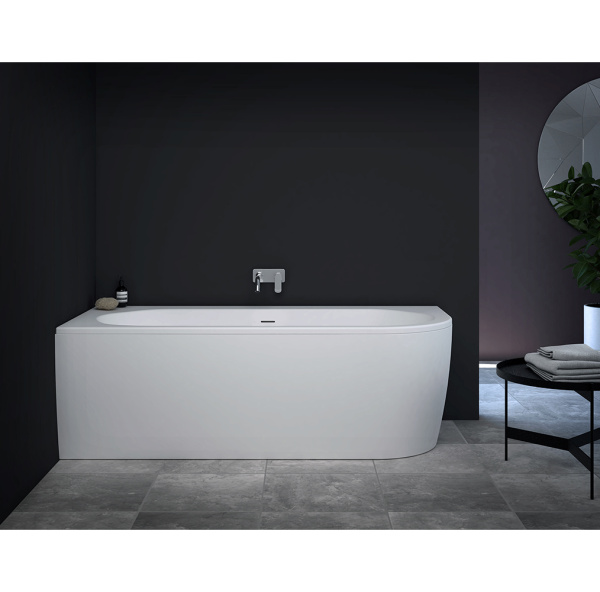 Ванна акриловая Cezares Slim 180x80 L SLIM CORNER-180-80-60-L-W37-SET