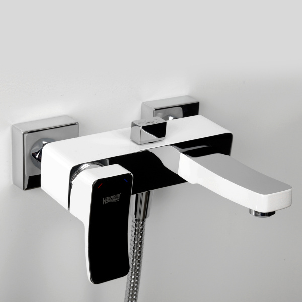 Смеситель для ванны с коротким изливом WasserKRAFTAller 1061WHITE Смеситель для ванны с коротким изливом WasserKRAFTAller 1061WHITE