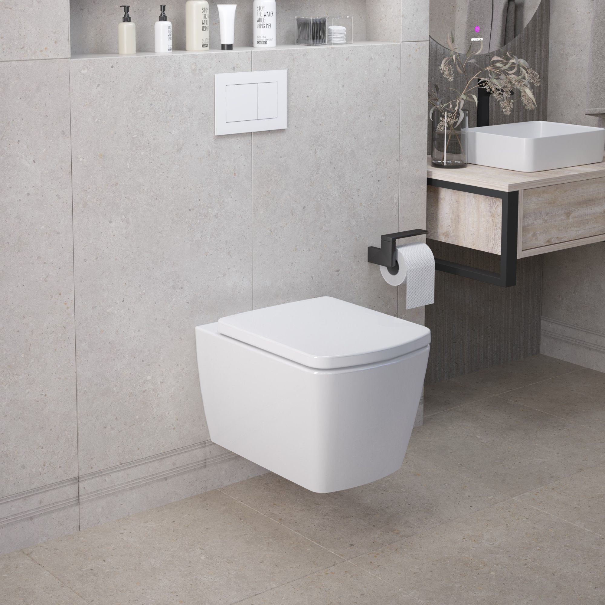 Унитаз безободковый Ambassador Kingston 143K19003RS белый