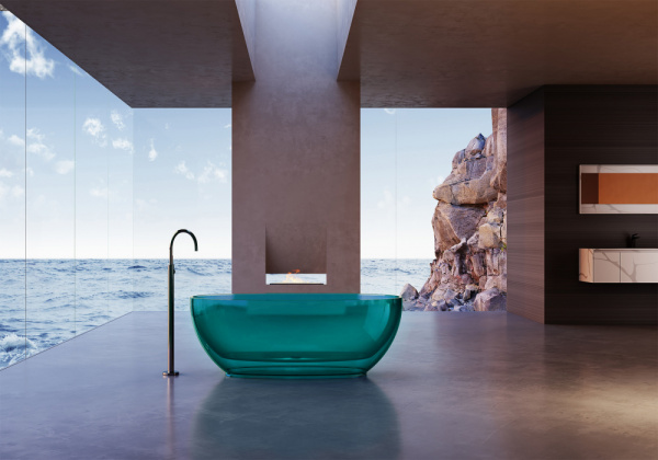 Ванна из полиэфирной смолы Abber 170x80 см AT9703Aquamarin