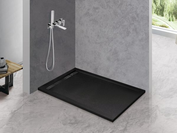 Поддон из искусственного мрамора 90x120 см Cezares  TRAY-AS-AH-120/90-30-NERO чёрный матовый Поддон из искусственного мрамора 90x120 см Cezares  TRAY-AS-AH-120/90-30-NERO чёрный матовый
