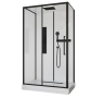 Душевая кабина Ceruttispa 120x210 AMI120 профиль черный