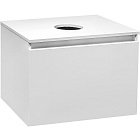 Тумба под раковину Runo Бари 60 см 00-00001473 подвесная белая