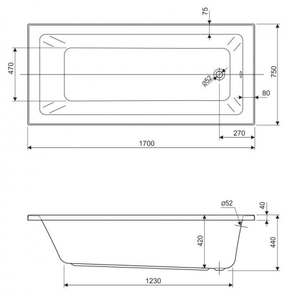 Акриловая ванна пристенная 170x75 см Cezares PLANE SOLO MINI PLANE SOLO MINI-170-75-42-W37 белый Акриловая ванна пристенная 170x75 см Cezares PLANE SOLO MINI PLANE SOLO MINI-170-75-42-W37 белый