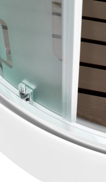 Душевая кабина DTO EM1590NLED+GM профиль хром