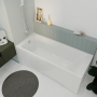 Ванна акриловая Radomir Агата 150x70 2-01-0-0-1-224Р белая пристенная с каркасом