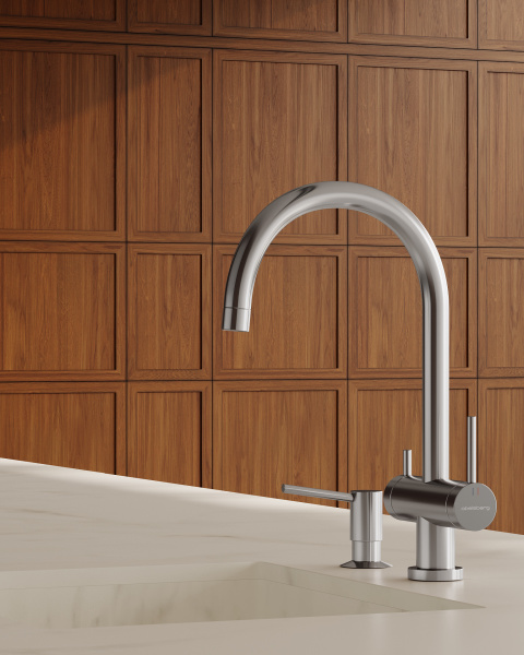 Смеситель для кухонной мойки Abelsberg Aera AWF70029CH хром глянцевый