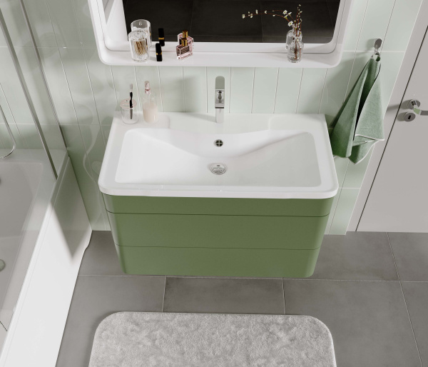 Мебельная раковина Madera Adel 4627173210249 80 см белая глянцевая