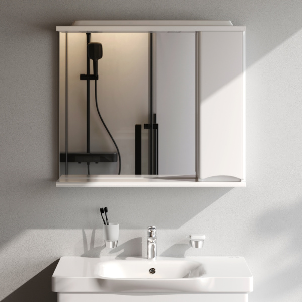 Шкаф зеркальный Am.Pm Like 80 см M80MPR0801WG R белый с подсветкой