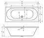 Ванна акриловая RIHO CAROLINA 180 x80 BB5400500000000 Ванна акриловая RIHO CAROLINA 180 x80 BB5400500000000