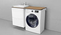 Столешница влагостойкая VELVEX Klaufs 120x60x1,6 без выреза тумба слева МДФ-HPL черная-шатане Столешница влагостойкая VELVEX Klaufs 120x60x1,6 без выреза тумба слева МДФ-HPL черная-шатане