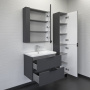 Тумба с раковиной Comforty Лима 70 см 00-00019212 подвесная антрацит
