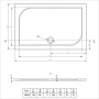 Душевой поддон из литьевого мрамора RIHO Kolping DB36 140x90 белый и сифон DB3600500000000 Душевой поддон из литьевого мрамора RIHO Kolping DB36 140x90 белый и сифон DB3600500000000
