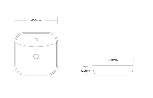Раковина Ceruttispa CR0075 накладная