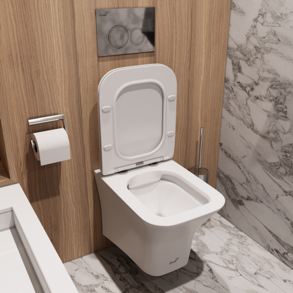 Унитаз Ceruttispa Vettore CT9242 подвесной безободковый с сиденьем микролифт