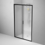 Дверь душевая в нишу 120см AM.PM Gem W90G-120-1-195BM профиль черный матовый стекло матовое Дверь душевая в нишу 120см AM.PM Gem W90G-120-1-195BM профиль черный матовый стекло матовое