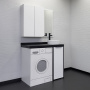 Тумба с раковиной Comforty Лозанна 100 см 00-00013800 напольная белая