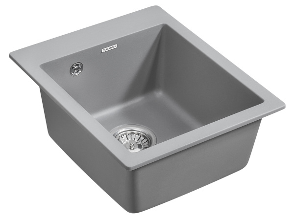 Мойка для кухни кварцевая 41,5x49 Paulmark PM104249-GRM Мойка для кухни кварцевая 41,5x49 Paulmark PM104249-GRM