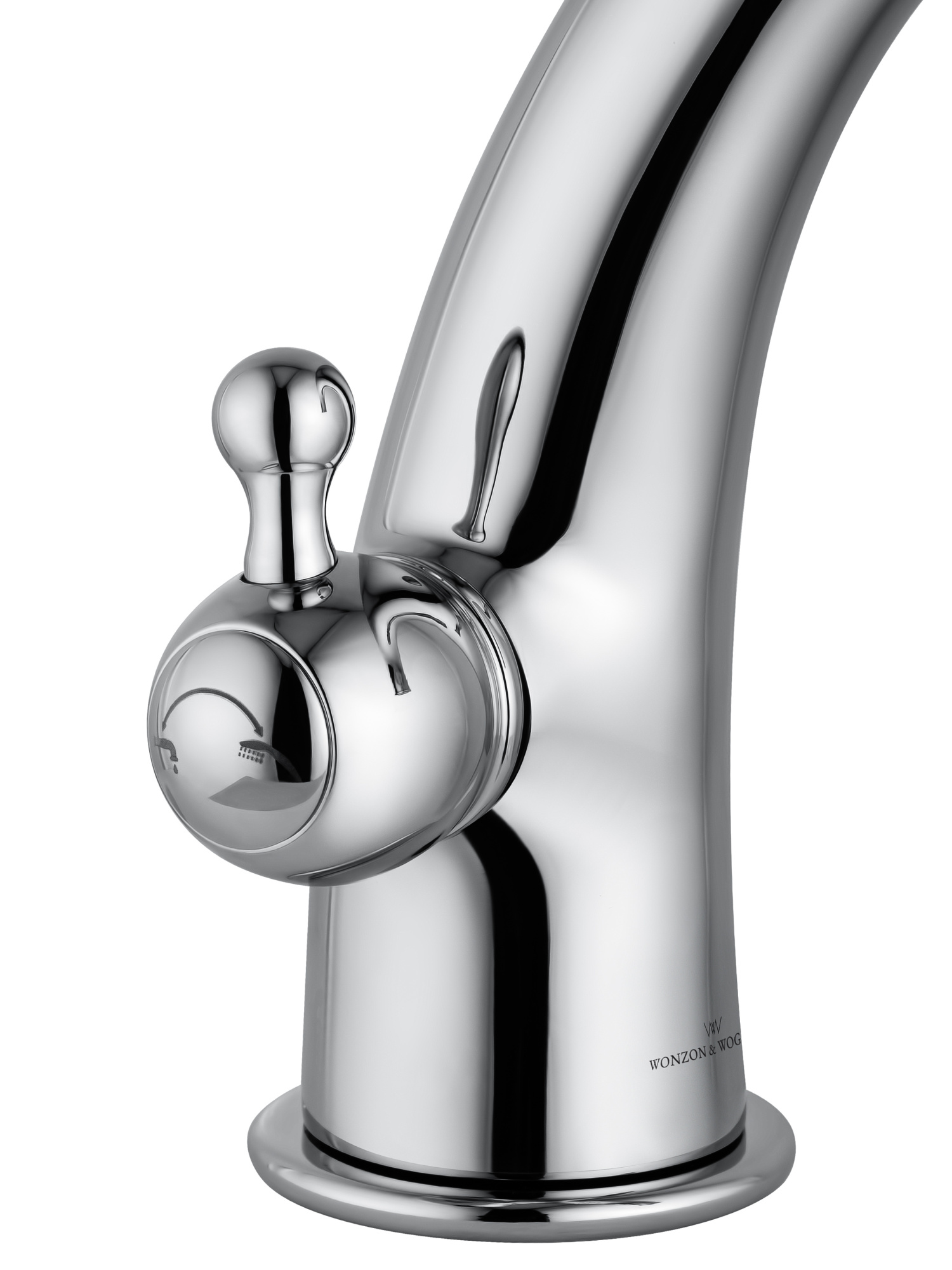 Смеситель на борт ванны Wonzon & Woghand Steam WW-88659008-CR хром глянцевый
