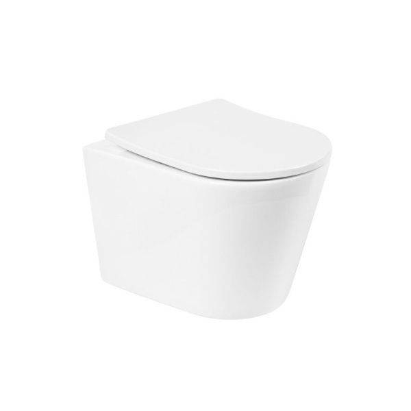 Унитаз подвесной безободковый  BelBagno FLAY-R BB053CHR Унитаз подвесной безободковый  BelBagno FLAY-R BB053CHR