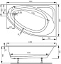 Акриловая ванна VAGNERPLAST HAPI 170x110 Right Акриловая ванна VAGNERPLAST HAPI 170x110 Right