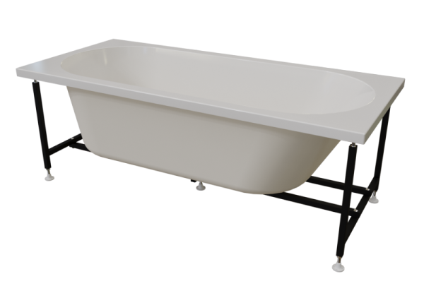 Ванна акриловая Radomir Вальс 170x75 1-01-0-0-1-337 белая пристенная с каркасом