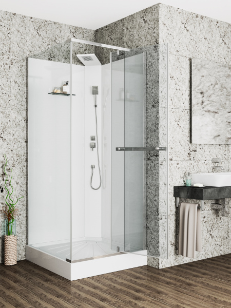 Душевая кабина Ceruttispa 90x225 MiMi90T профиль хром